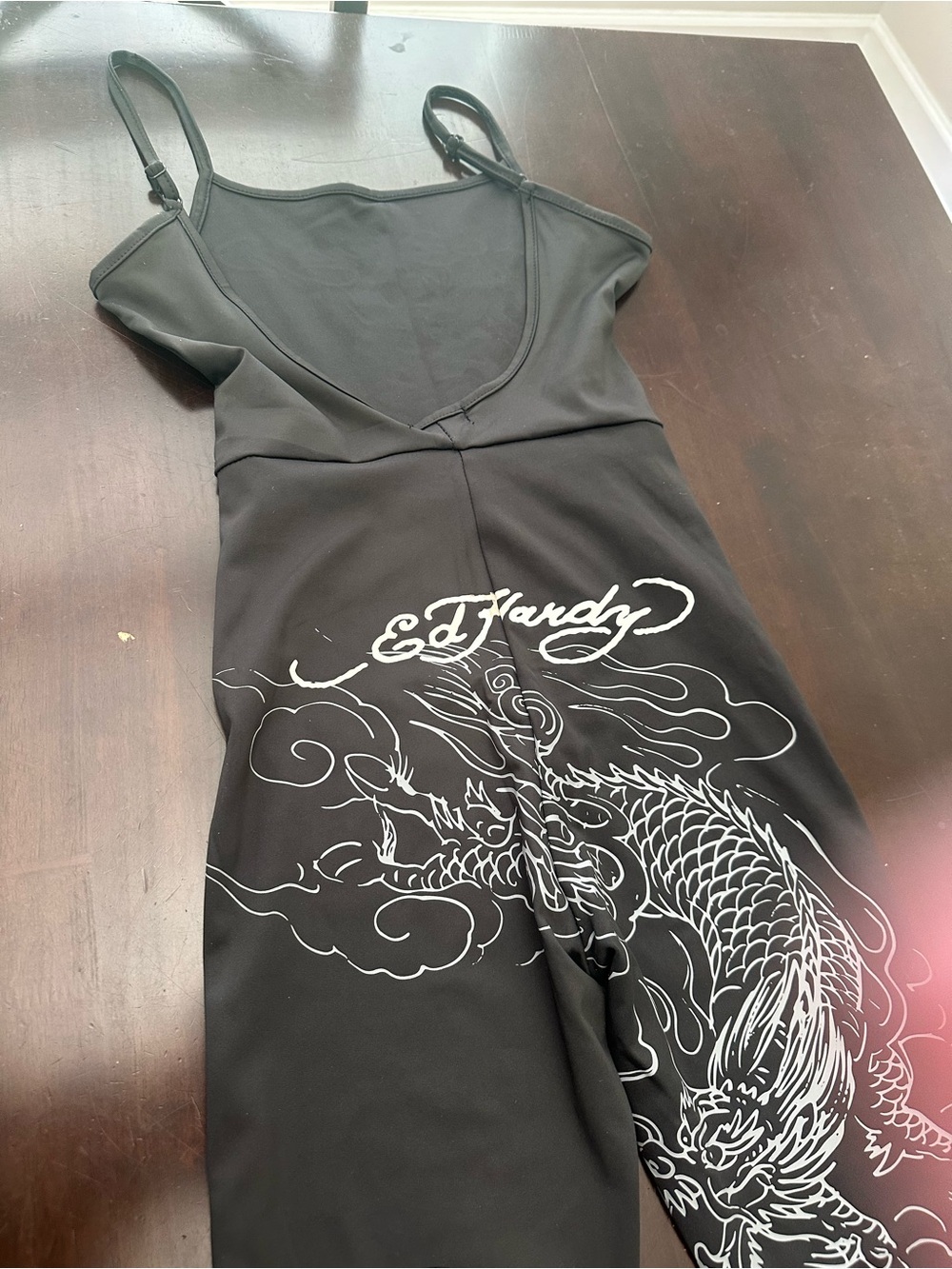 Ed Hardy Black Dragon Graphic Jumpsuit - Picture 7 of 8